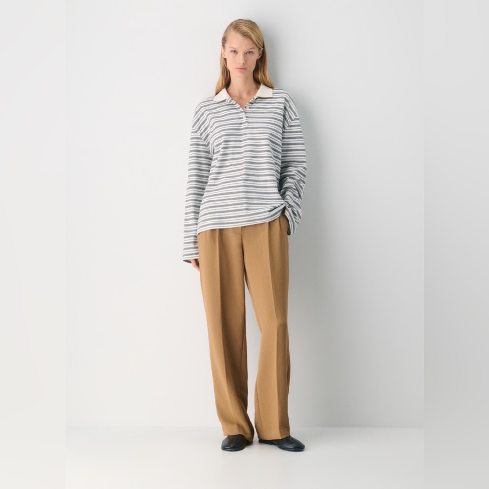 WILFRED Aritzia‎ The Effortless Crepette Wide Leg High Waist Pants Size 00